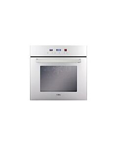 CDA 6Z6WH 60cm White Glass Built in Single Electric Oven