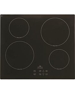 New World ELI60 60cm Black Glass 4 Zone Touch Control Induction Hob