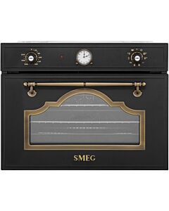 Smeg SF4750VCAO 60cm Anthracite Compact Built-in Steam Oven