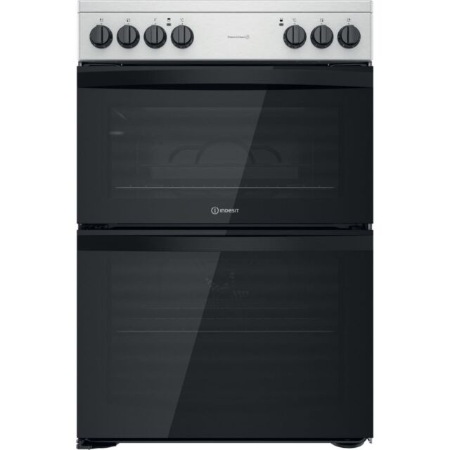 Indesit ID67V9HCCXUK Electric Inox Double Cooker 