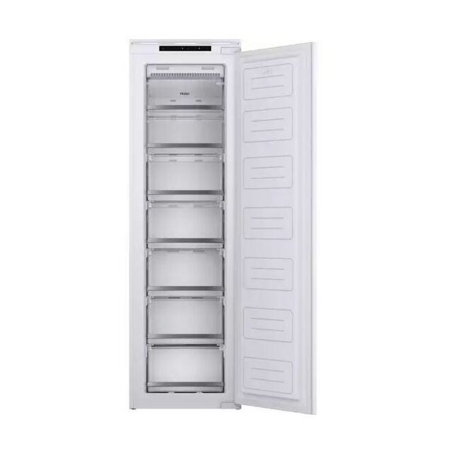 Graded Haier HFE172NF White Integrated Tall Freezer with Sliding Hinge