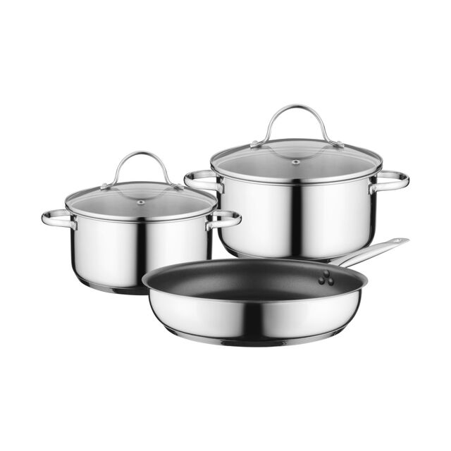 Graded Neff Z943SE0 Stainless Steel 3 Piece Induction Pan Set