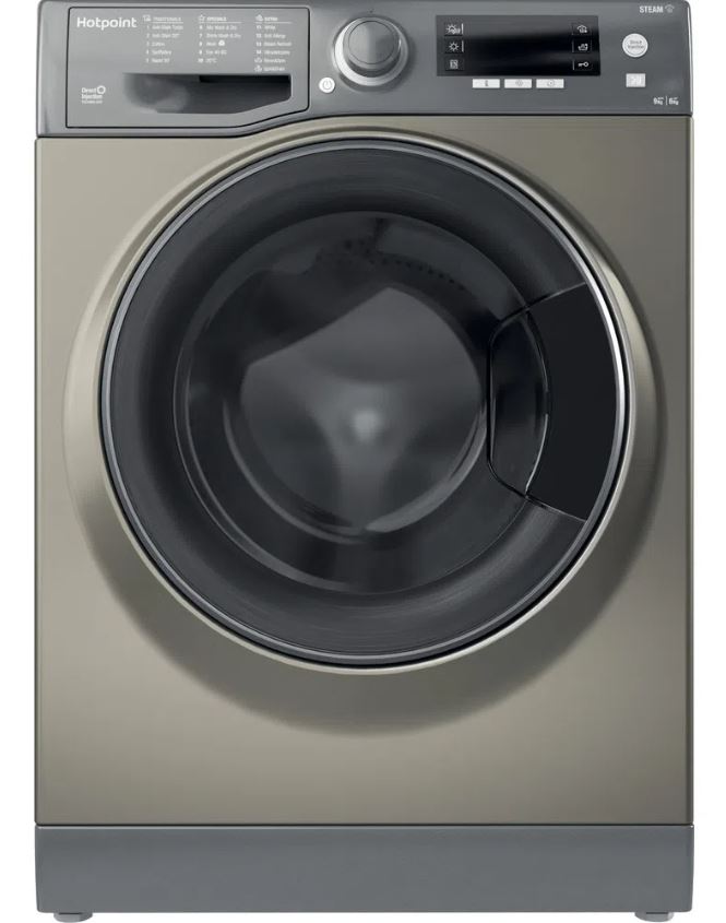 Hotpoint RD966JGDUKN 9Kg / 6Kg Washer Dryer with 1600 rpm - Graphite - E Rated